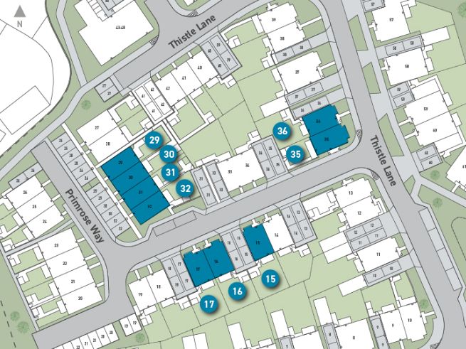 Site plan - artist's impression subject to change.